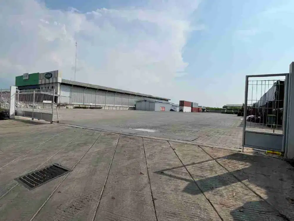 DISEWAKAN LAHAN LUAS 3.000M2 OPEN YARD – MARUNDA CENTER