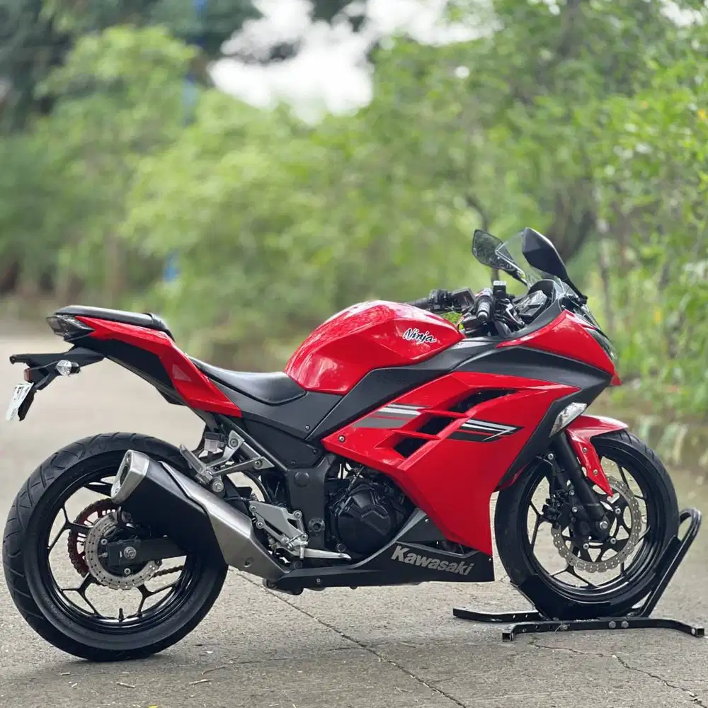 KM LOW! KAWASAKI NINJA 250 FI OLD MERAH 2017 PAJAK ON SIAP RIDING