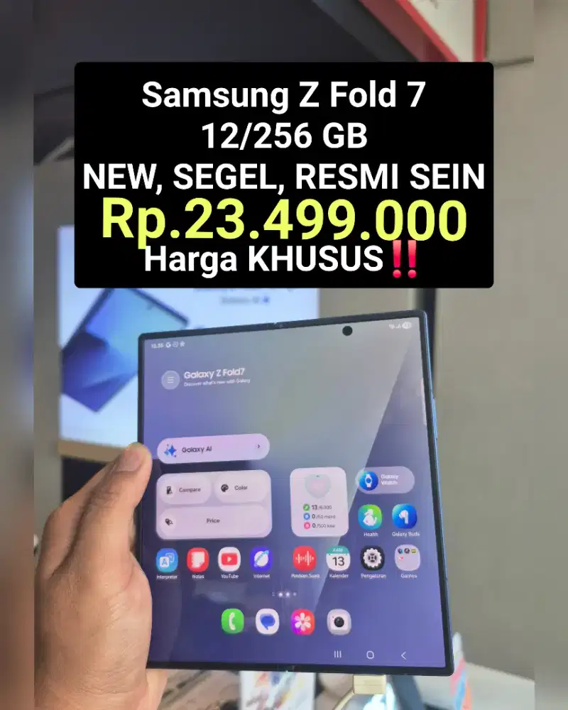 Rp.23.499 . Samsung Z FOLD 7‼️
 UNIT NEW,SEGEL,RESMI SEIN ‼️