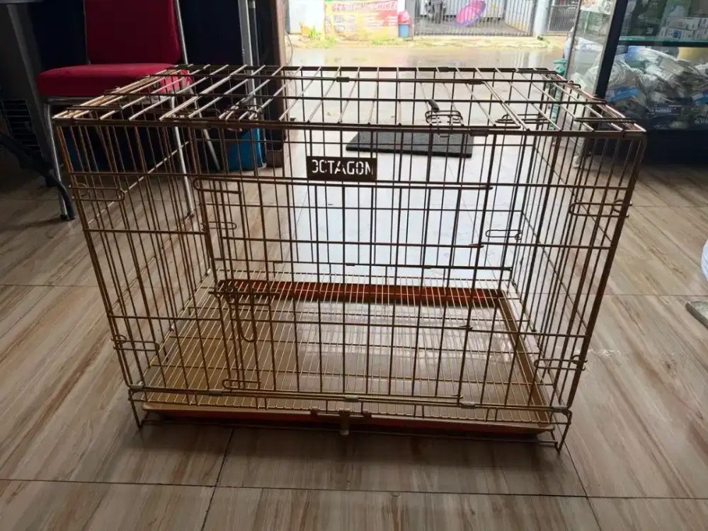 Jual kandang kucing warna gold