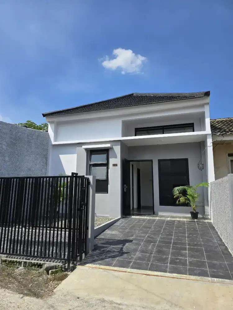 Rumah baru full renov siap huni desain minimalis