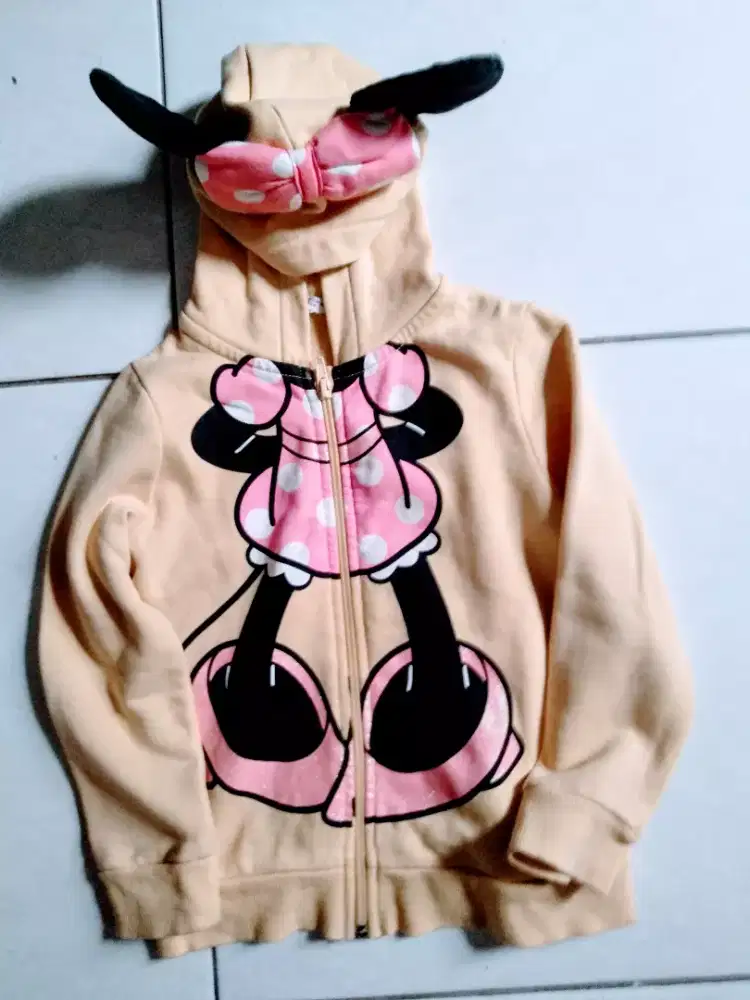 dijual jaket disney H&M minie mouse size 2-5thn