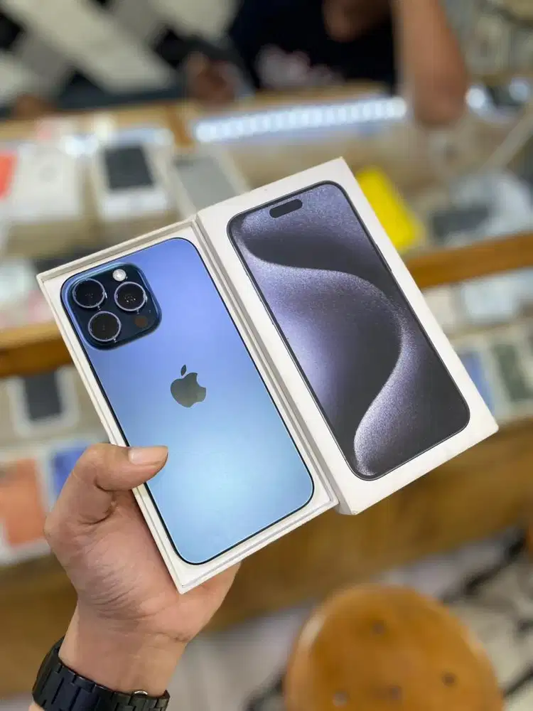 Iphone 15 Promax 256 GB iBox Original Blue titanium