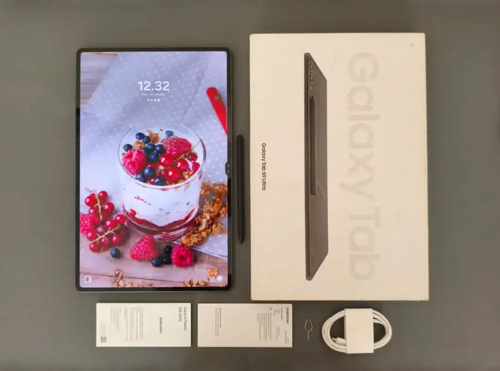 Samsung Galaxy Tab S9 Ultra 12/256 Wifi X910-Fullset, Ex Garansi Resmi