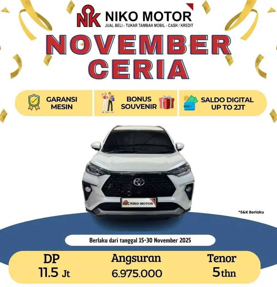 (ANTIK KM16RB) AVANZA VELOZ 1.5 Q 2024 AT