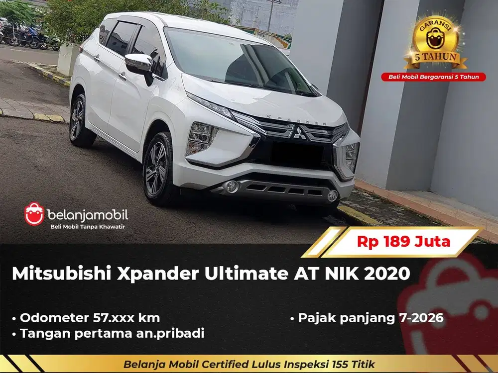 [ GARANSI 5TH ] Mitsubishi Xpander Ultimate AT 2020/2021.