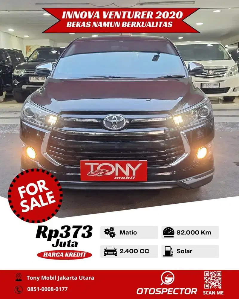 Toyota Innova Reborn Venturer Diesel AT 2020 Hitam