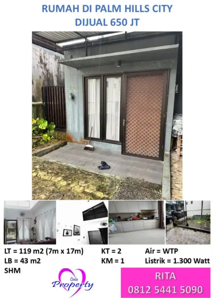 DIJUAL RUMAH DI PALM HILLS