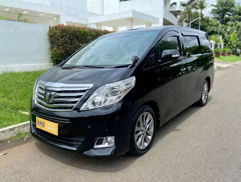 JUAL CEPAT ALPHARD 2.4 V CBU BUILT UP SUNROOF TAHUN 2013 8 SEATER