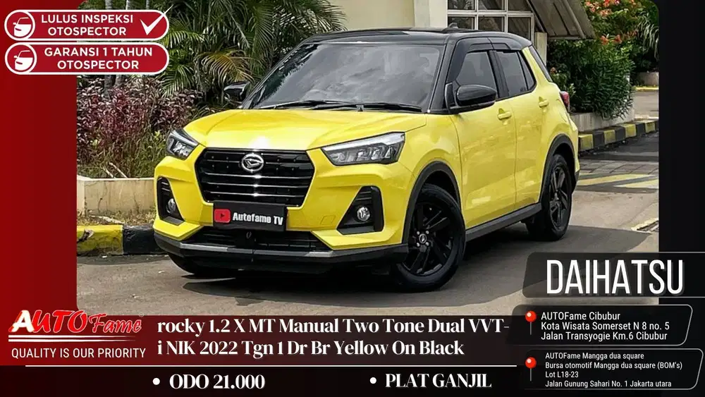 Daihatsu Rocky 1.2 X MT Manual Two Tone Dual VVT-i NIK 2022 Tgn 1 Dr B