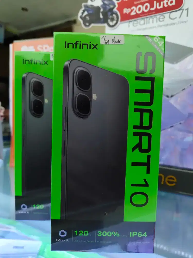 Infinix Smart 10 4GB+4GB/64GB,Baru,Segel Box,Garansi Resmi,Original