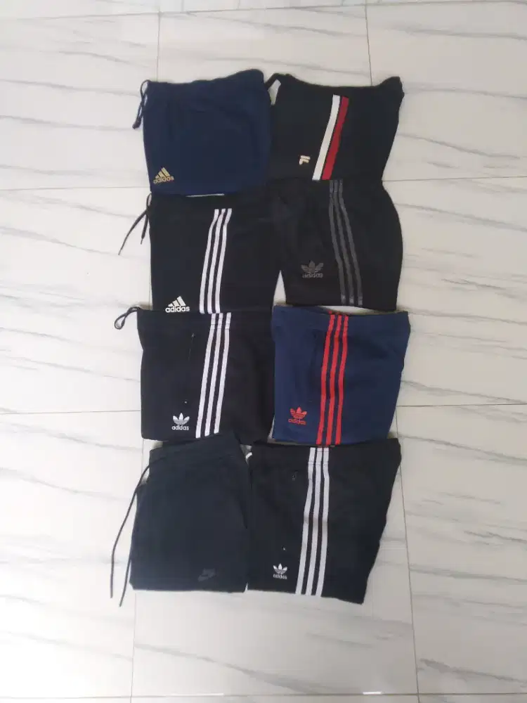 Jual borongan Celana trackpants Adidas Nike Fila all item mulus