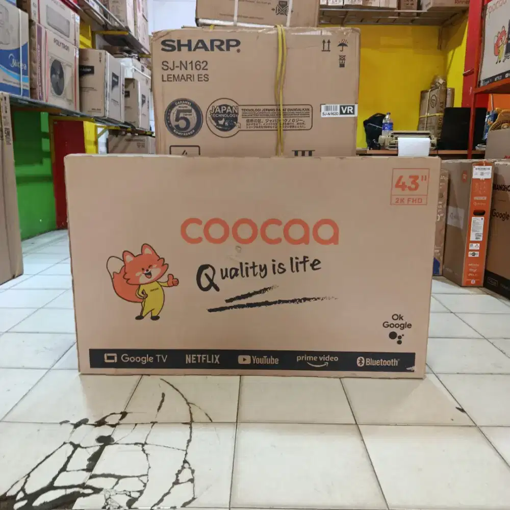COOCAA GOOGLE TV 43 INCH PROMO TERBATAS BISA KREDIT TANPA DP