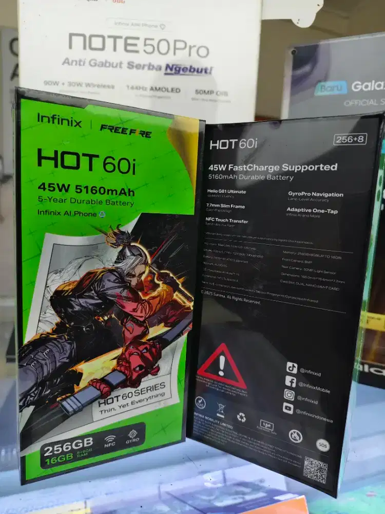 Infinix Hot 60i 8GB+8GB/256GB,Baru,Segel Box ,Garansi Resmi,Original