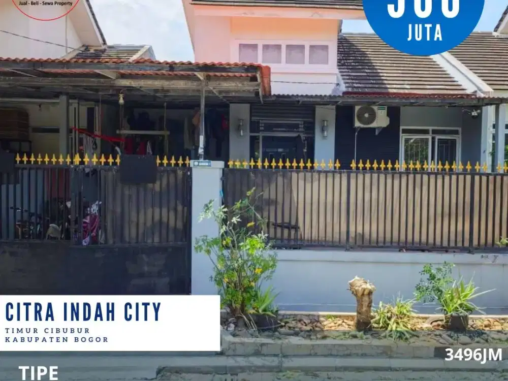 Dijual rumah dicitra indah city cileungsi jonggol bogor rumah siap huni