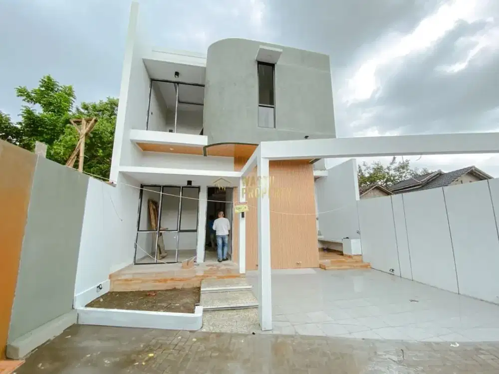 RUMAH 2 LANTAI DESAIN INDUSTRIAL DEKAT KOMPLEK PEMDA SLEMAN