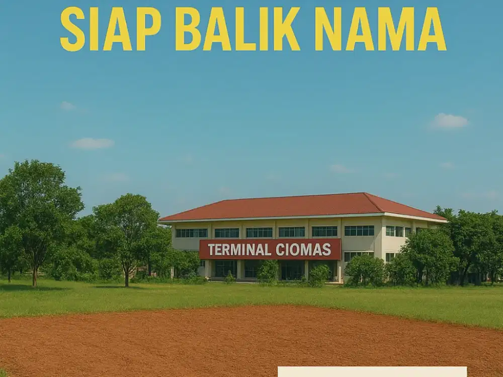 Cicilan12x Tanpa Bunga Tanah Kavling 10 Menit Terminal Ciomas Siap Balik Nama