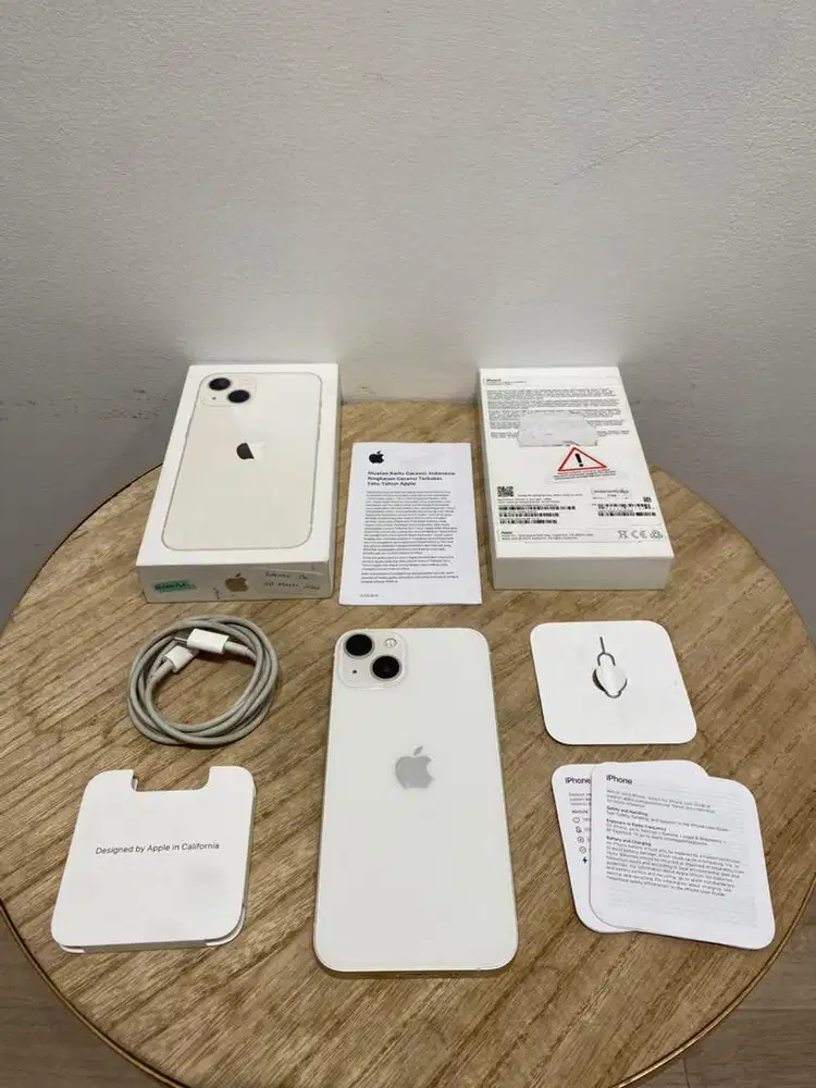Second iBox Garansi On iPhone 13 128GB Starlight Fullset Anti Blokir