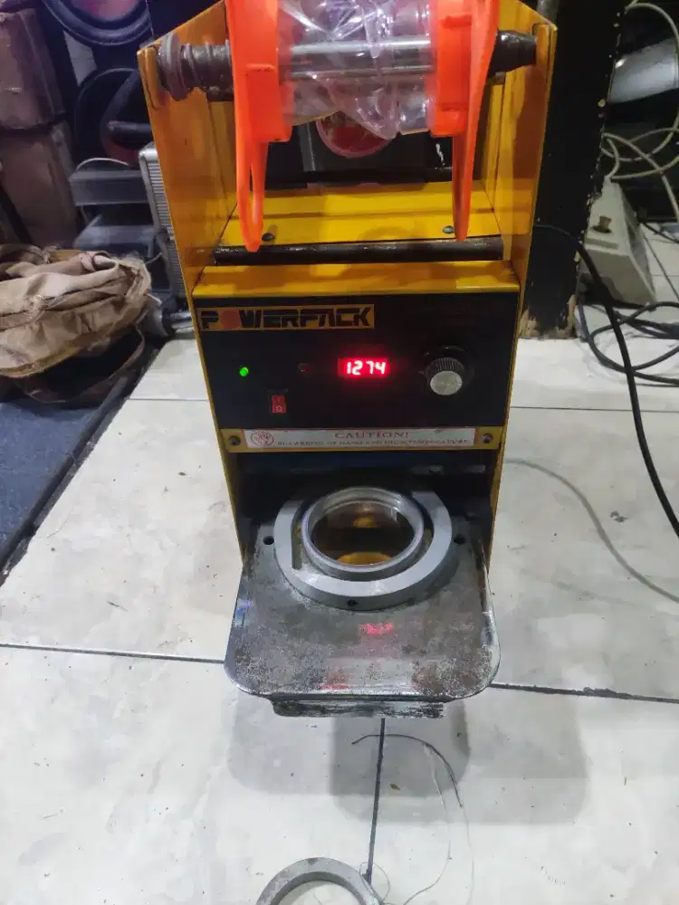 Jual cup Sealer alat pres minuman gelas plastik sudah di gital