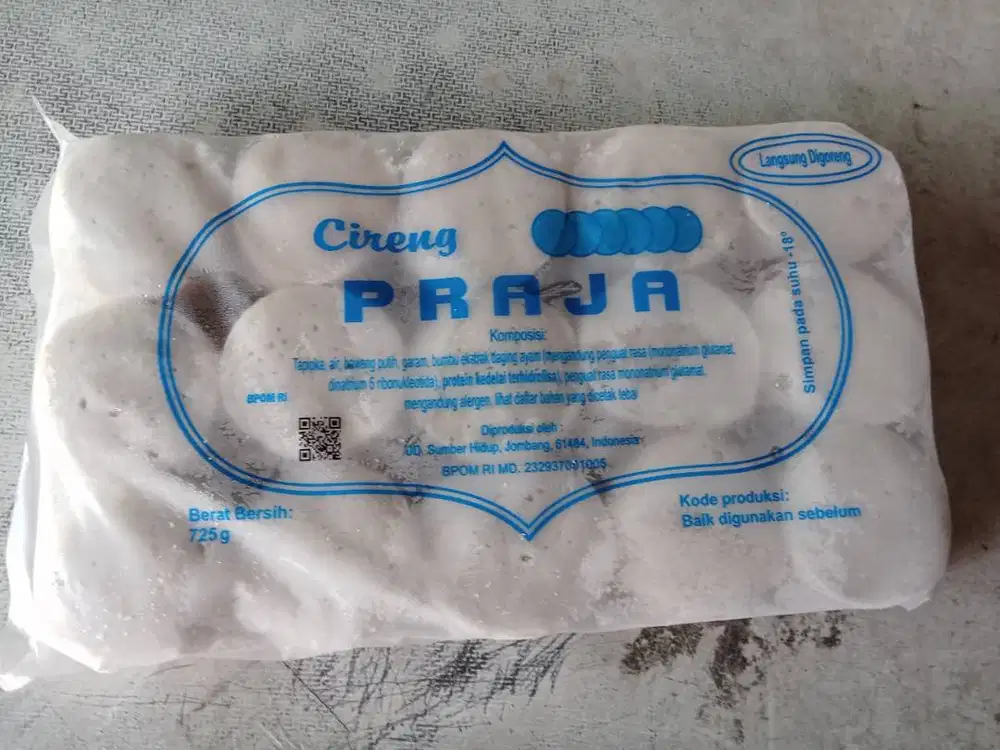 Cireng Praja 725 Gram Isi 105 Pcs
