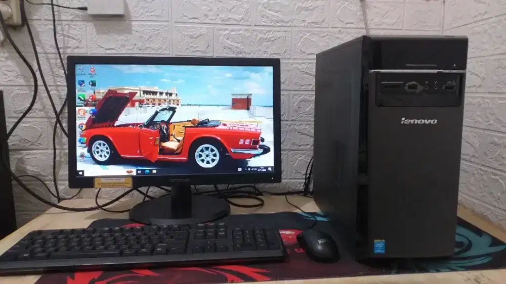 Komputer Lengkap Build Up Lenovo Fullset Tinggal Pakai