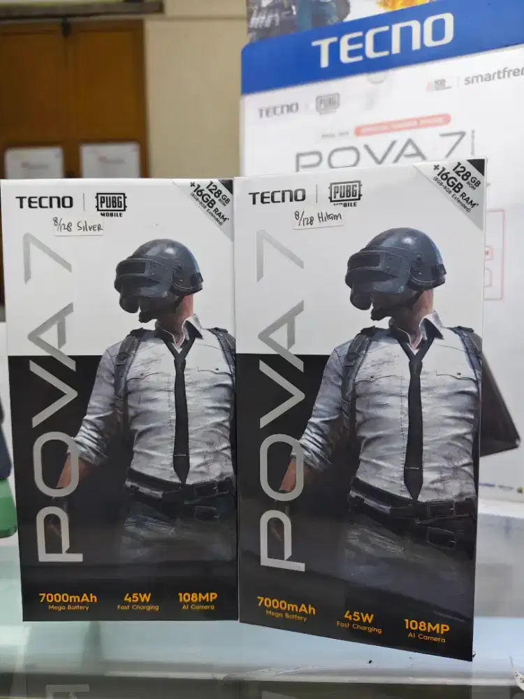 Tecno Pova 7 8GB+8GB/128GB ,Baru,Segel Box,Garansi Resmi,Original