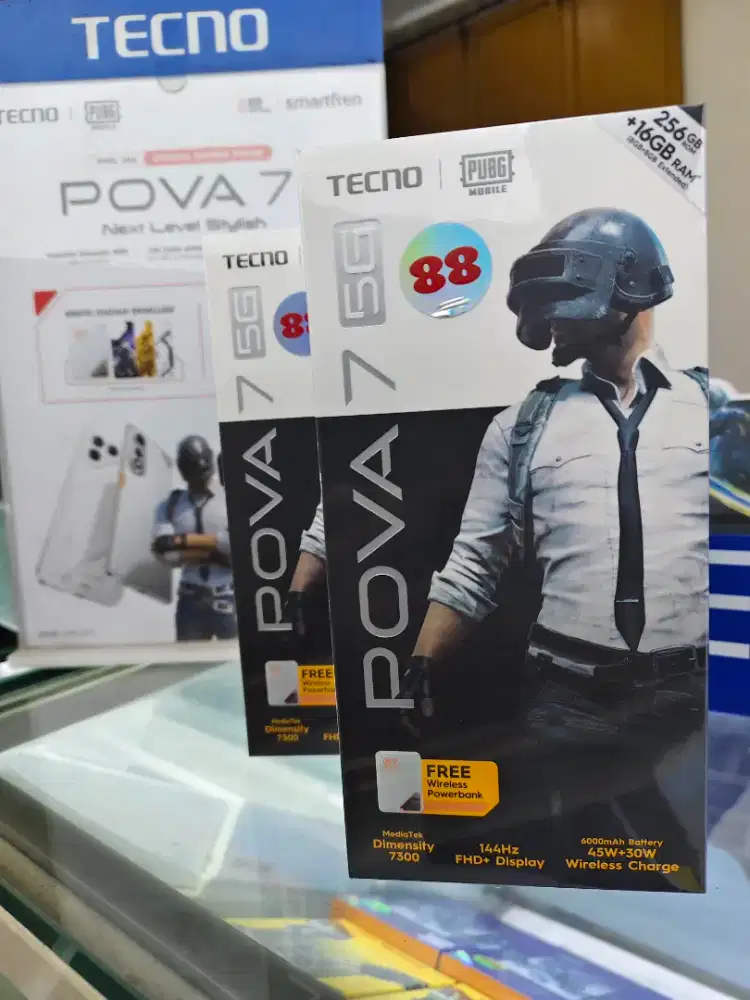 Tecno Pova 7 5G 8GB+8GB/256GB ,Baru,Segel Box,Garansi Resmi,Original