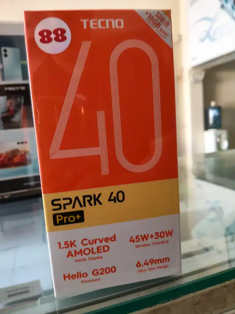 Tecno Spark 40 Pro Plus 8GB+8GB/128GB,Baru,Segel,Garansi,Original