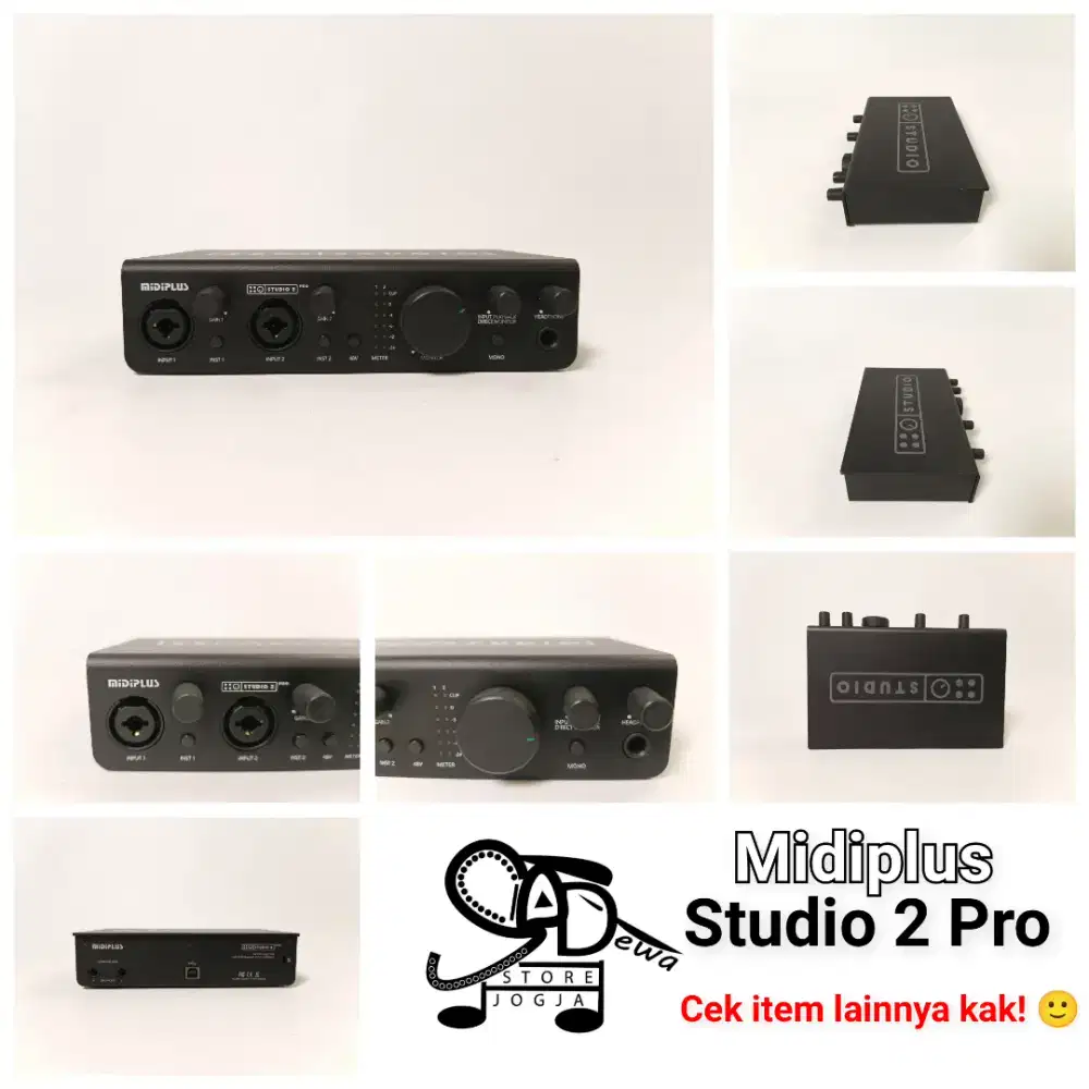 MIDIPLUS STUDIO 2 PRO SOUNDCARD AUDIO INTERFACE SOUND CARD USB 2I2 2