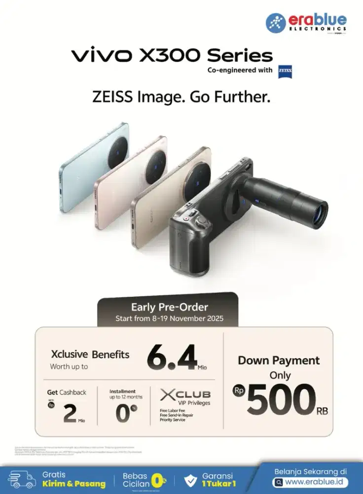 vivo X300 series terbaru pre order now