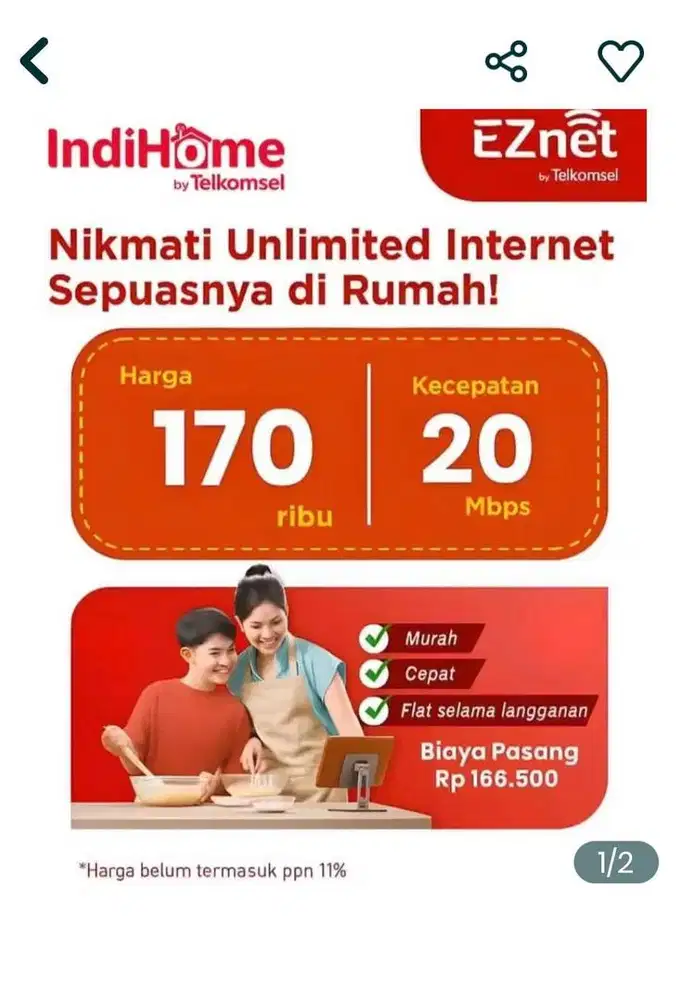 Promo pasang WIFI indihome EZ net