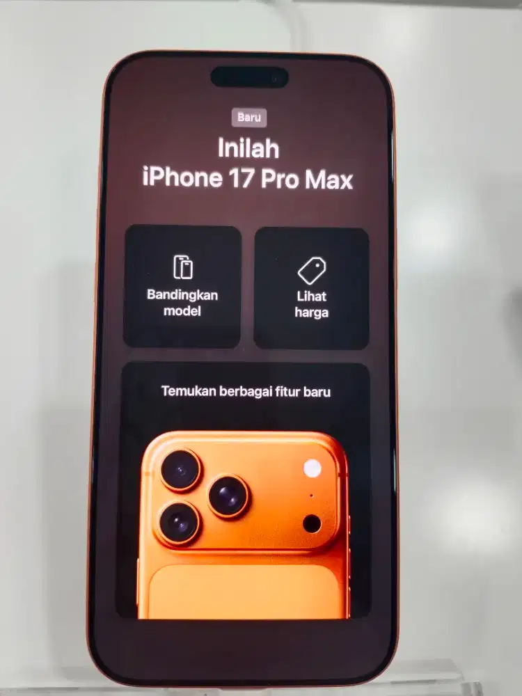 Ready Iphone 17 Pro Max 256GB Oranye Kosmik dengan cicilan Free 2x
