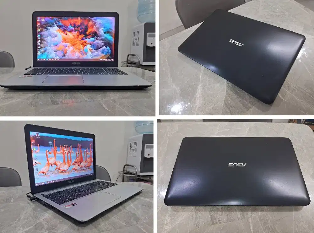 Laptop ASUS AMD 8GB 1TB Dual VGA Radeon R5 15.6in Mulus Garansi