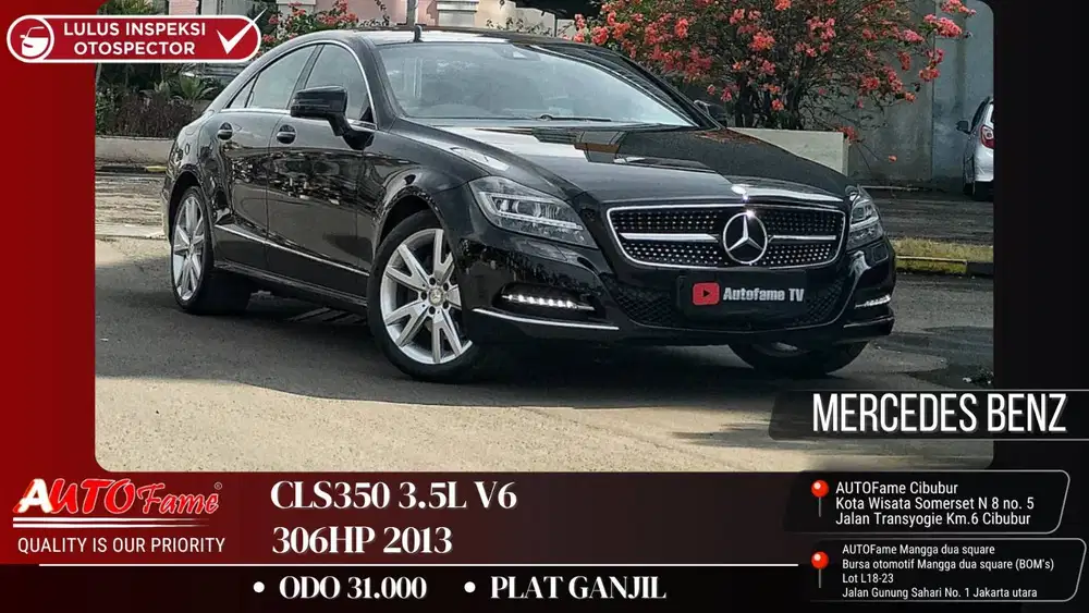 ODO 31RB Mercedes Benz CLS350 3.5L V6 306HP NIK 2013 Full Spec Perfect
