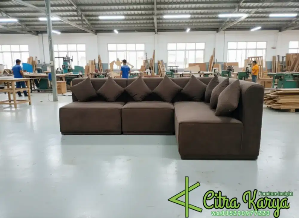 Sofa labu , sofa tamu boba sofa curved sofa minimalis sofa boba