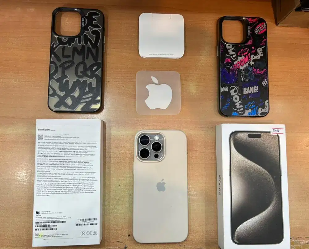 IPHONE 15 PRO MAX 256GB NATURAL TITANIUM FULLSET ORI