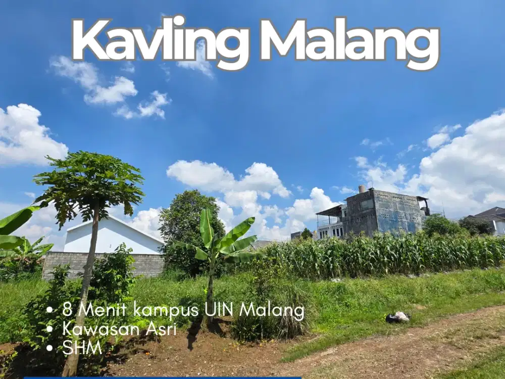 Tanah Komersial Merjosari/Tlogomas! Ideal untuk Kost 20 Kamar, Dekat UIN, UMM, dan UB.