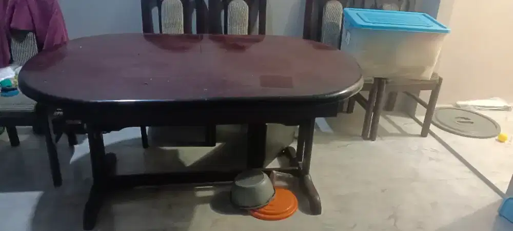 Dijual meja makan + kursi 5