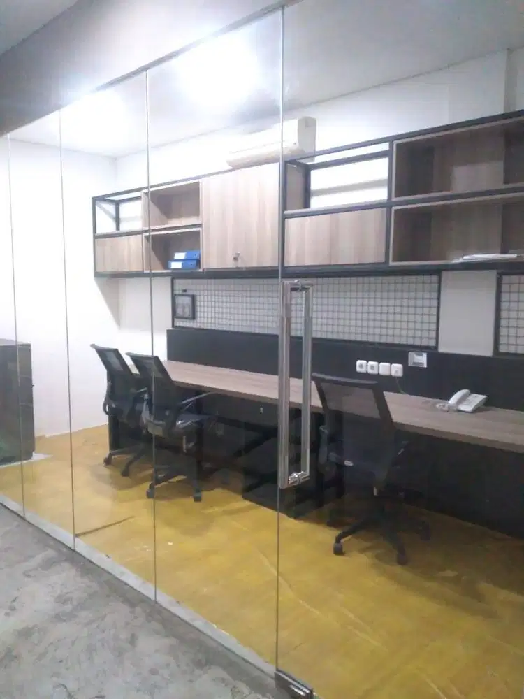 Meja Staff + Rak Gantung + Kursi