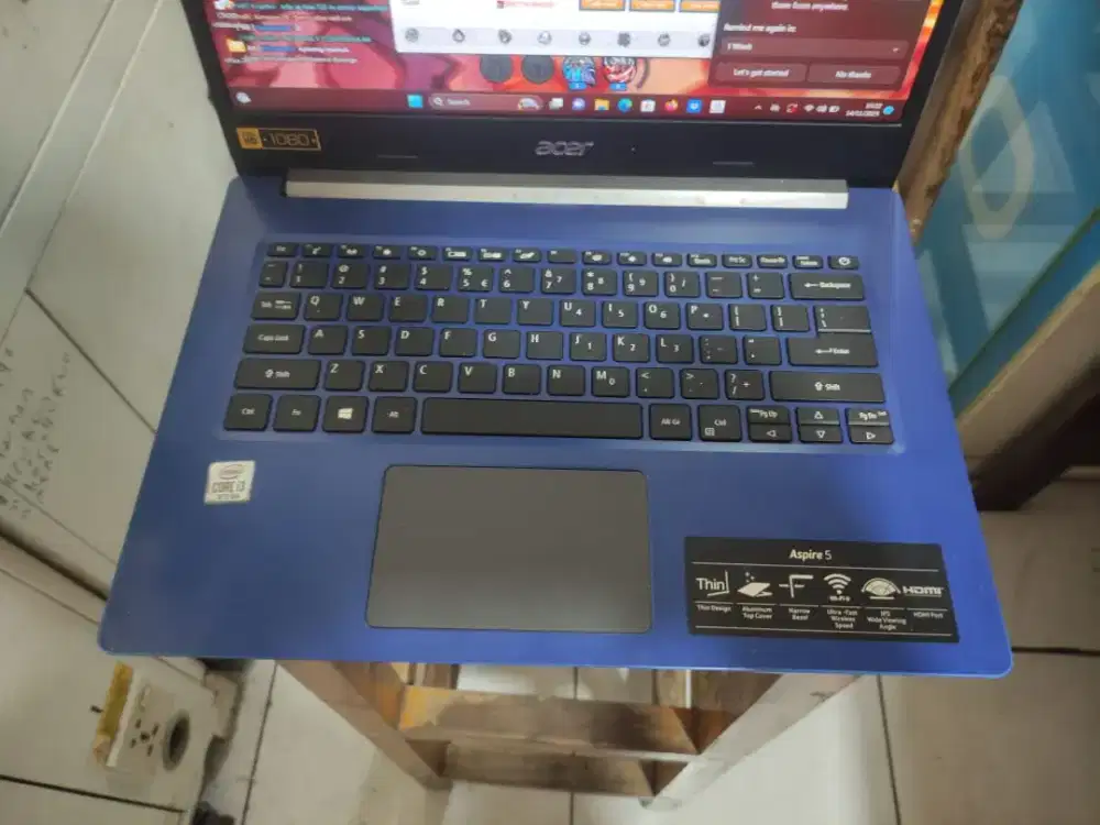 A925 Laptop Acer Aspire A514-53 Ram 8gb SSD 256gb core i3 gen10