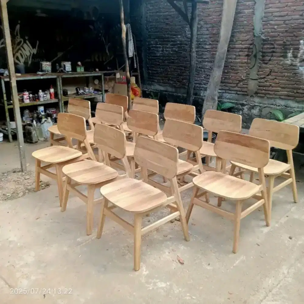 Kursi cafe, kursi makan, kursi jati