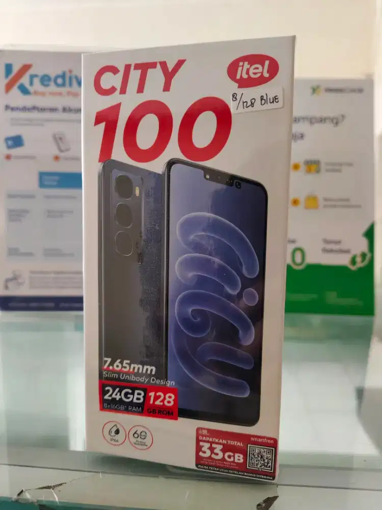 Itel City 100 Ram 8GB+16GB/128GB,Baru,Segel Box,Garansi Resmi,Original