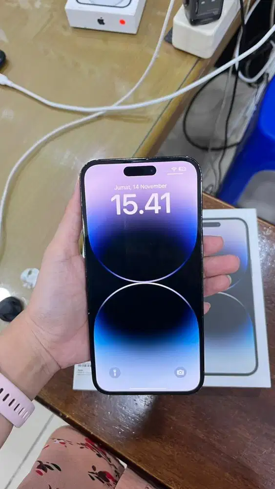 SECOND IPHONE 14 PRO MAX 128 EX IBOX BH 79% LENGKAP