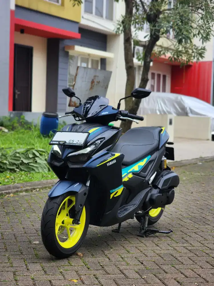 YAMAHA AEROX ALPHA CYBERCITY ABS 2025 BLUE DOFF LOW KM 1050 PERAK MLUS