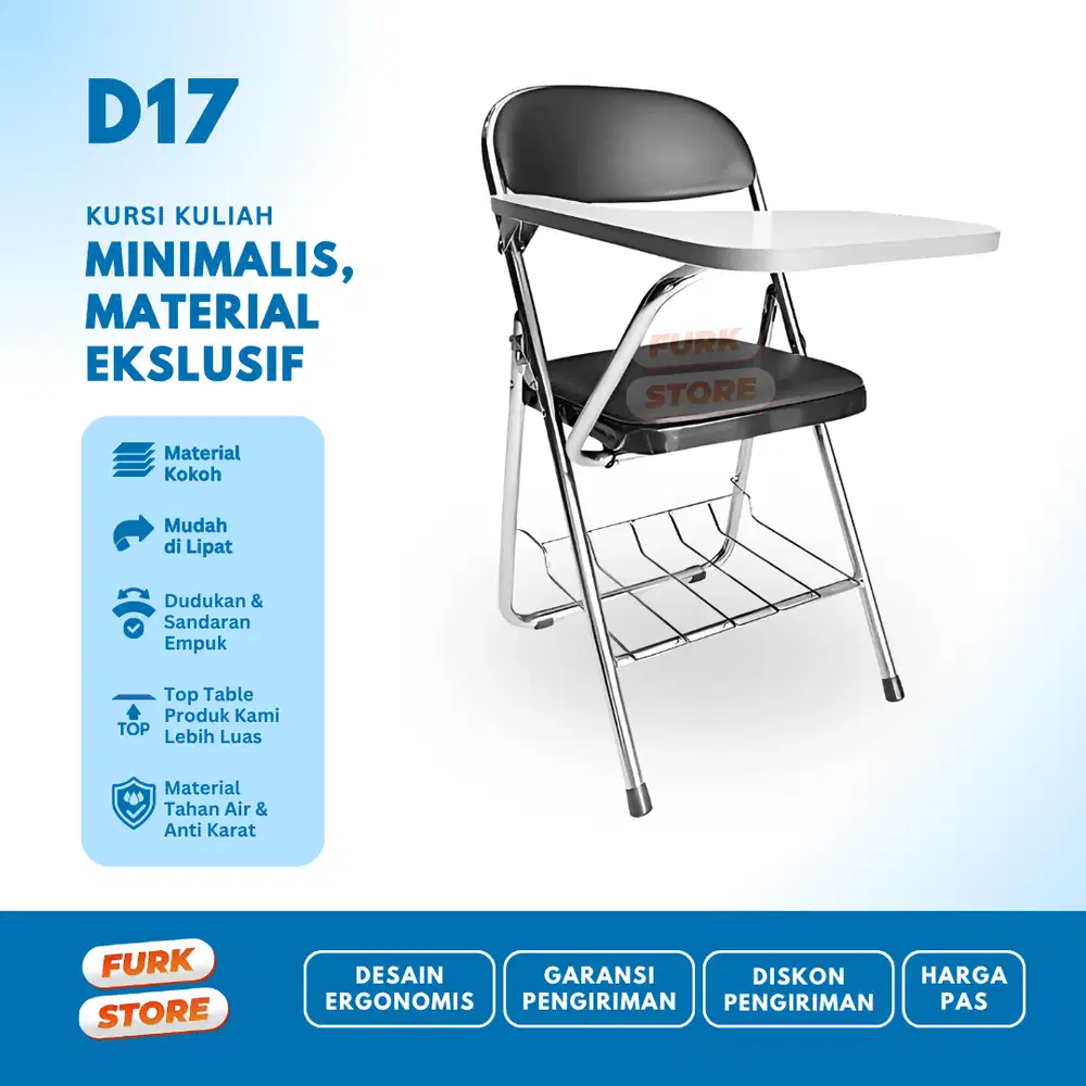Kursi Kuliah Lipat Tipe D17 – kursi lipat sekolah | kursi lipat