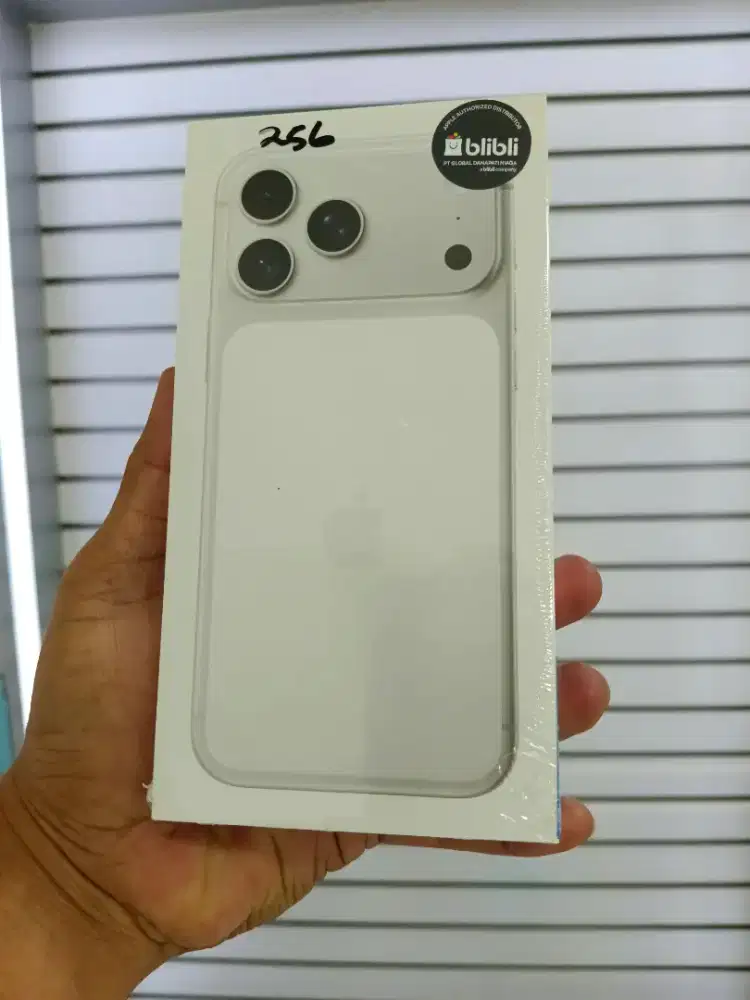 Iphone 17promax 256gb silver resmi ibox