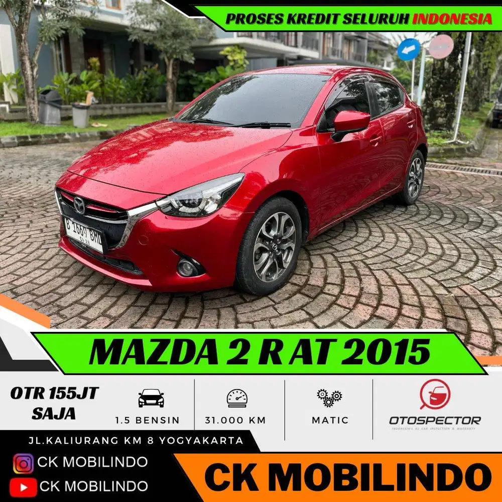 (Km31rb) Mazda 2 R Matic 2015 ANTIK FAVORIT Kredit Murah