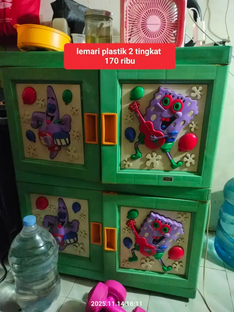 Lemari plastik 2 tingkat