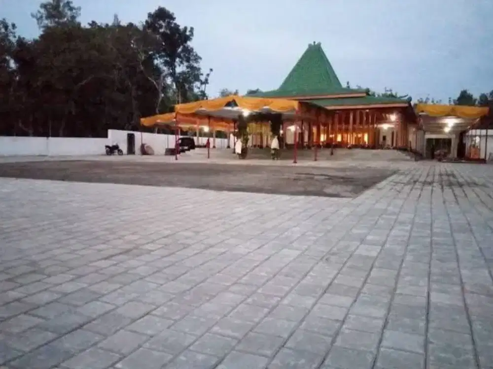 Pendopo Joglo Full Kayu Jati Super dengan Tanah Luas 3500 meter