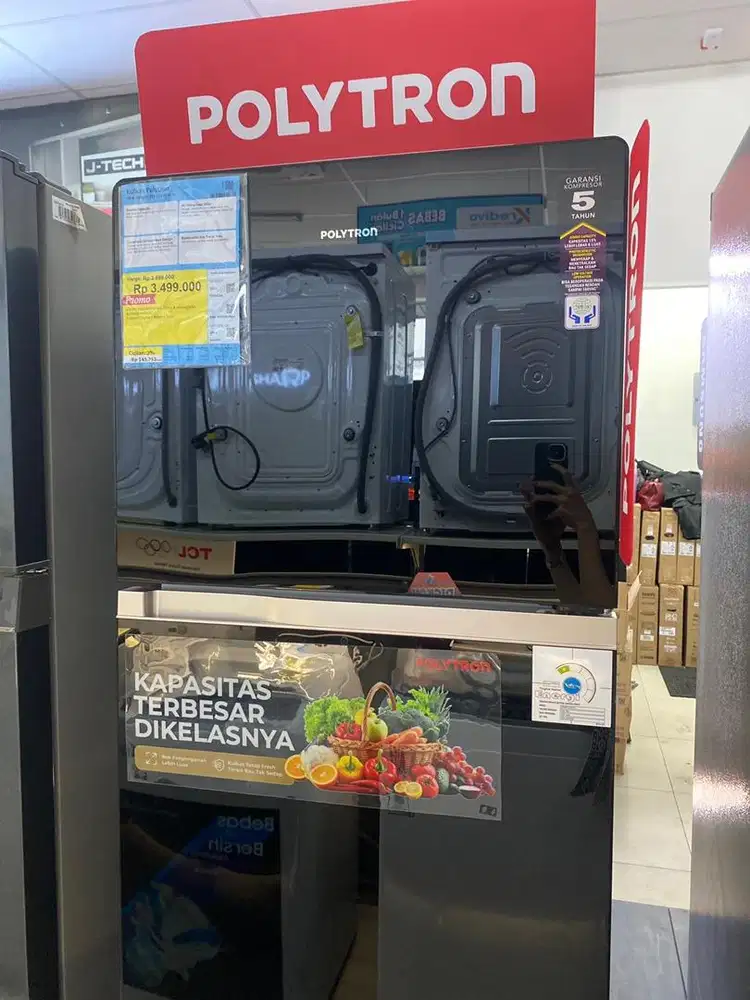 Bisa cicilan Kulkas polytron 230 L promo cicilan bunga 0%